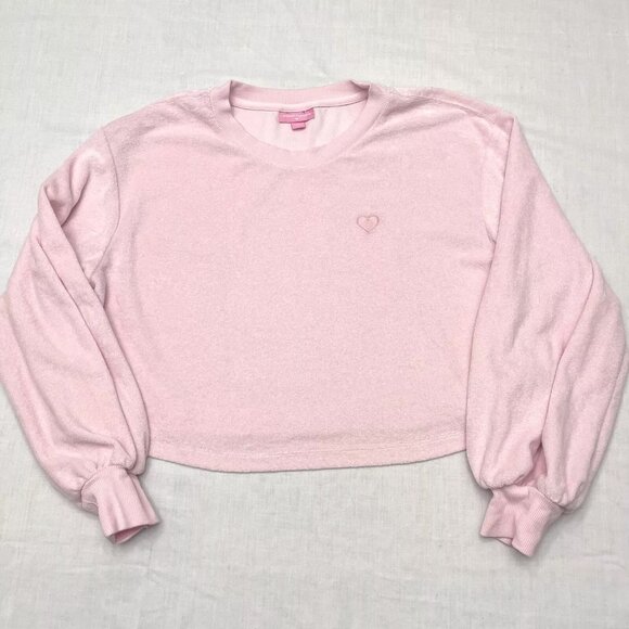 Stoney Clover for Target Terry Cloth Crop Sweatshirt‎ Women’s Size Small - Picture 1 of 6